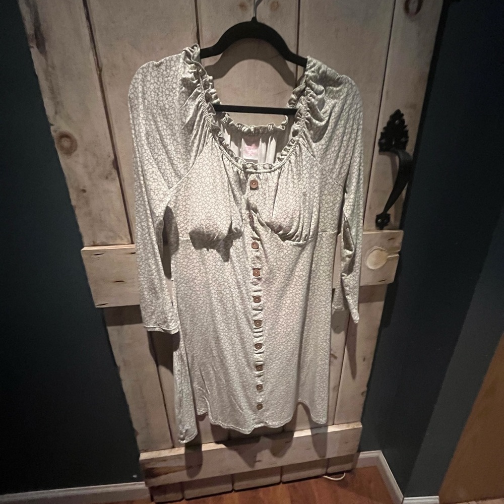 No Boundaries fitted long sleeve dress